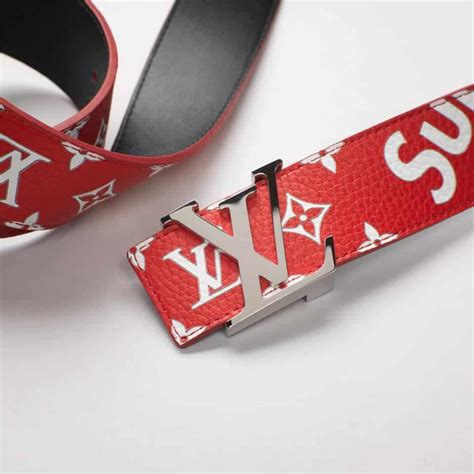 louis vuitton x supreme belt fake|supreme initiales belt.